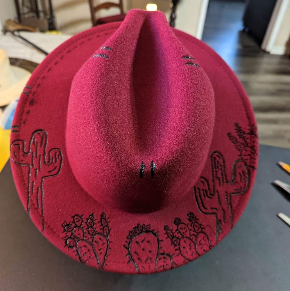 Maroon custom hat